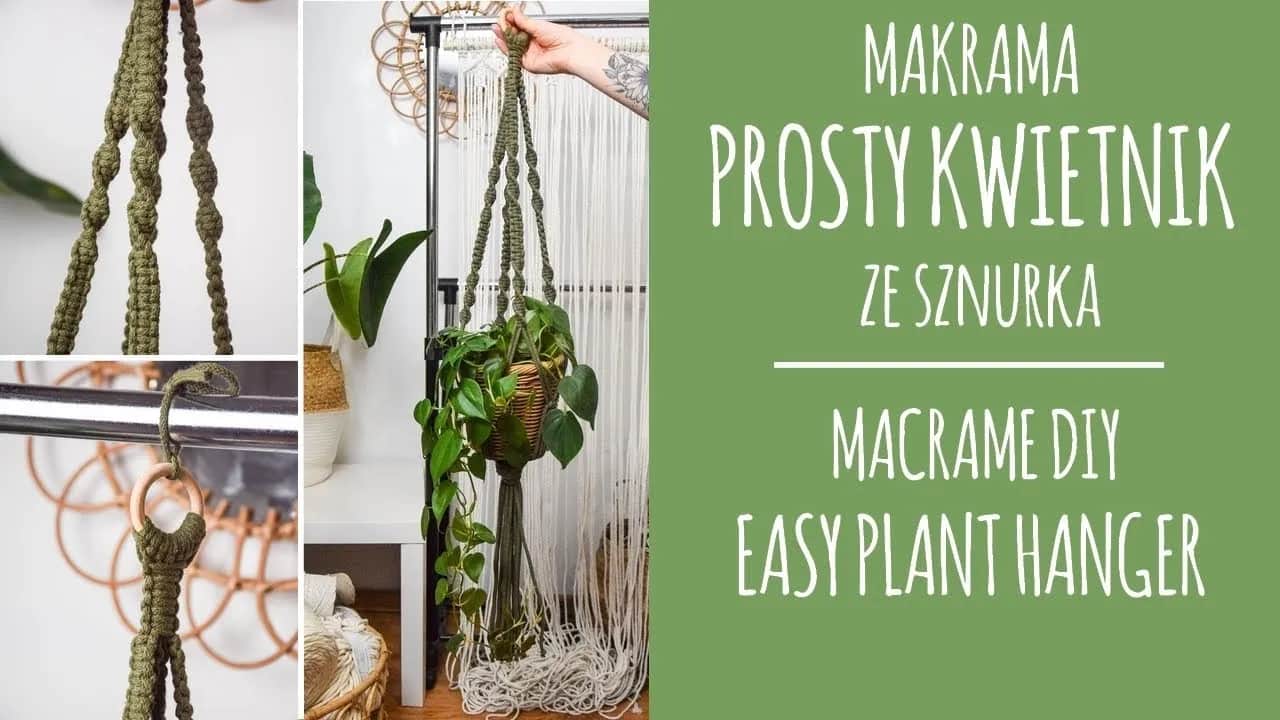 Kwietnik makrama kokon DIY: Prosta instrukcja krok po kroku