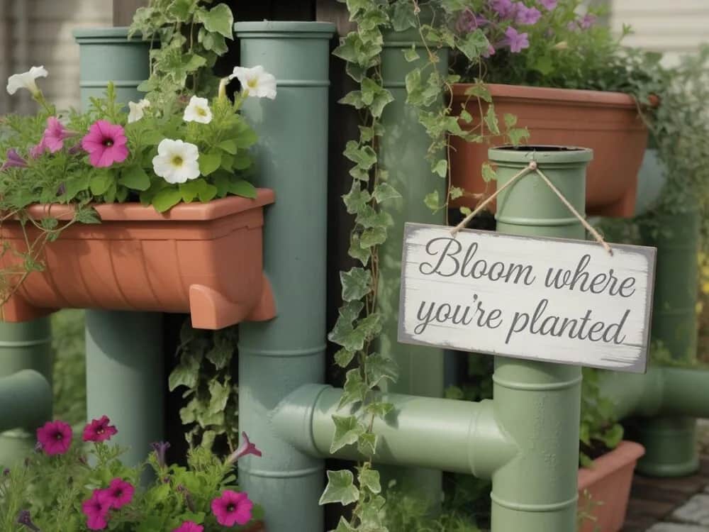 Jak zrobić kwietnik z rur PCV? Tani i prosty ogród DIY krok po kroku.