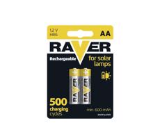 2 szt. Bateria akumulatorowa AA RAVER NiMH/1,2V/600 mAh