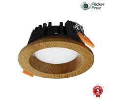 APLED - LED Oświetlenie RONDO WOODLINE LED/3W/230V 4000K śr. 9 cm dąb solidne drewno