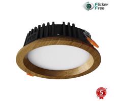 APLED - LED Oświetlenie RONDO WOODLINE LED/6W/230V 4000K śr. 15 cm dąb solidne drewno