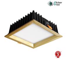 APLED-LED Oświetlenie SQUARE WOODLINE LED/12W/230V 3000K 17x17 cm sosna solidne drewno