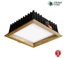 APLED - LED Oświetlenie SQUARE WOODLINE LED/12W/230V 4000K 17x17 cm dąb solidne drewno