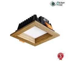 APLED - LED Oświetlenie SQUARE WOODLINE LED/3W/230V 4000K 9x9 cm dąb solidne drewno