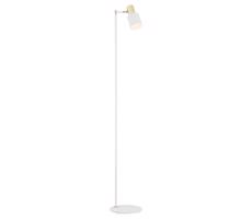 Argon 4258 - Lampa podłogowa DORIA 1xE27/15W/230V białe/mosiądz