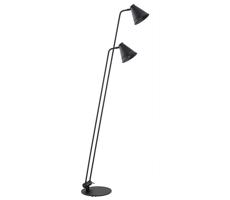 Argon 7077 - Lampa podłogowa AVALONE 2xE27/15W/230V czarny