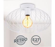 B.K. Licht 1399 - Surface-mounted żyrandol RETRO 1xE27/40W/230V biały