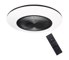 Brilagi - LED Oświetlenie ściemnialne z wentylatorem AURA LED/38W/230V czarne + pilot