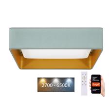 Brilagi-Ściemnialne światło LED VELVET SQUARE LED/36W/230V Wi-Fi Tuya+RC miętowy