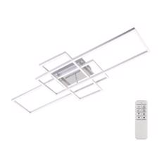 Brilo - LED Ściemnialny żyrandol natynkowy FRAME LED/51W/230V chrom + pilot