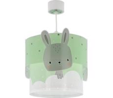 Dalber 61152H - Żyrandol dziecięcy BUNNY 1xE27/60W/230V zielony