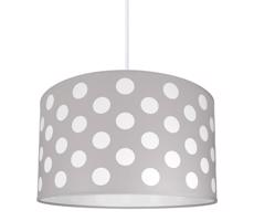 Dziecięca lampa wisząca DOTS GREY 1xE27/60W/230V