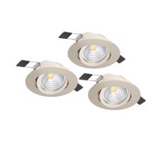 Eglo 900746 - ZESTAW 3xLED Oświetlenie ściemnialne SALICETO 3xLED/6W/230V chrom