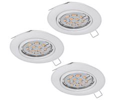 Eglo 94406 - Zestaw 3x LED Oprawa wpuszczana PENETO 3xGU10-LED/5W/230V