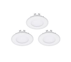 Eglo 94732 - Zestaw 3x LED Oprawa wpuszczana FUEVA 1 1xLED/2,7W/230V