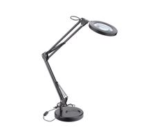 Extol - LED Lampa stołowa ściemnialna ze szkłem powiększającym LED/8W/5V 2900/4500/7500K czarne