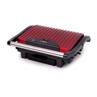 Grill kontaktowy Alpina - czerwony/czarny - Rozmiar 32,5 x 28 x 12 cm, 2,4 kg