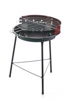 Grill z osłoną przed wiatrem - czerwień - Rozmiar średnica 32,5cm, wys. 43cm