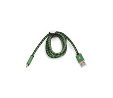 Kabel USB Złącze USB A / Micro USB 1m zielony