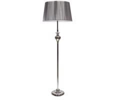 Lampa podłogowa GILLENIA 1xE27/60W/230V srebrny