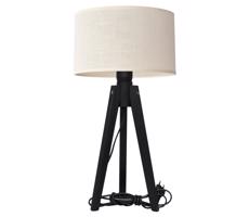 Lampa stołowa ALBA 1xE27/60W/230V kremowy/dąb