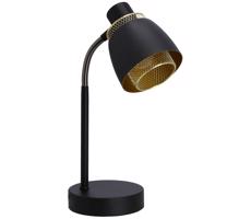 Lampa stołowa ALEK 1xE14/40W/230V czarna/złota