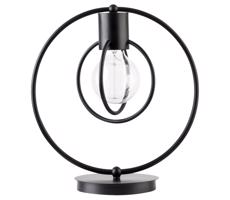 Lampa stołowa AURA 1xE27/60W/230V czarna