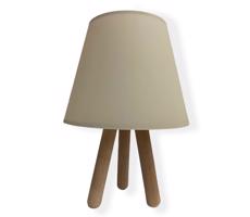 Lampa stołowa WOOD 1xE27/60W/230V beżowy