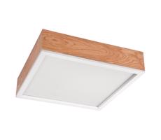 Lampa sufitowa OAK SQUARE 4xE27/15W/230V 39x39 cm dąb/biała