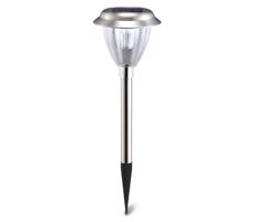 - LED Lampa solarna LED/0,08W/2V 40,4 cm 3000K IP44 chrom