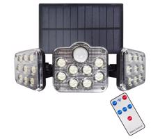 LED Naświetlacz solarny z czujnikiem ruchu LED/20W/3,7V 1200 mAh IP44 + ZS