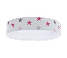 LED Plafon GALAXY KIDS LED/24W/230V stars białe/różowe/szare