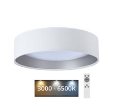 LED Plafon ściemnialny SMART GALAXY LED/24W/230V biała/srebrna+ pilot