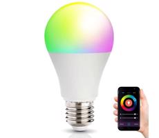 LED RGB Inteligentna ściemnialna żarówka E27/9,5W/230V 2700-6500K Wi-Fi Tuya