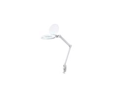 LED Ściemnialna lampa stołowa z lupą LED/10W/230V biała