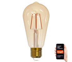 LED Ściemnialna żarówka VINTAGE ST64 E27/5,5W/230V 1800-2700K Wi-fi Tuya