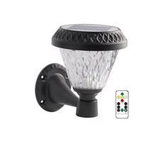 LED Ściemnialny kinkiet solarny LED/0,8W/5,5V IP44 + pilot