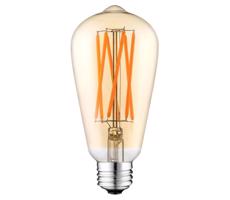 LED Żarówka CLASIC AMBER ST64 E27/10W/230V 2200K – Brilagi