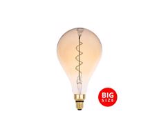 LED Żarówka FILAMENT SPIRAL VINTAGE A165 E27/4W/230V 2000K