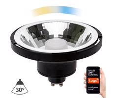 LED Żarówka ściemnialna AR111 GU10/10W/230V 3000-6500K Wi-Fi Tuya 30° czarna