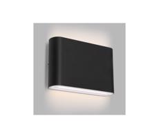 LED2 - LED Kinkiet zewnętrzny FLAT 2xLED/3W/230V IP65 czarne