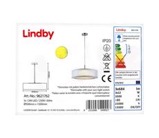 Lindby - LED Żyrandol ściemnialny na lince AMON 3xLED/12W/230V