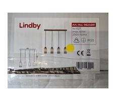 Lindby - Żyrandol na lince NICUS 4xE27/60W/230V