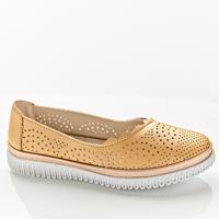 Loafersy Donna - złoty matowy - Rozmiar 36