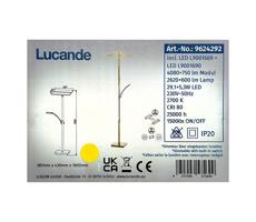 Lucande - LED Ściemnialna lampa podłogowa PARTHENA LED/29,1W/230V + LED/5,3W/230V