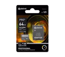 MicroSDXC 64GB U3 Pro A1 90MB/s + SD Adapter