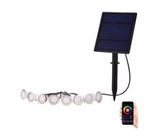 NEO 07905L - LED RGB Ściemnialna lampa solarna 8xLED/0,25W/5V IP65 Tuya