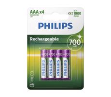 Philips R03B4A70/10 - 4 szt. Bateria ładowalna AAA MULTILIFE NiMH/1,2V/700 mAh