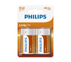 Philips R20L2B/10 - 2 ks Bateria Cynkowo-chlorkowa D LONGLIFE 1,5V