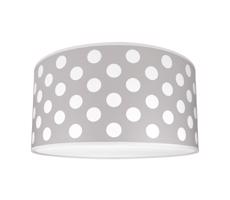 Plafon dziecięcy DOTS GREY 2xE27/60W/230V szary